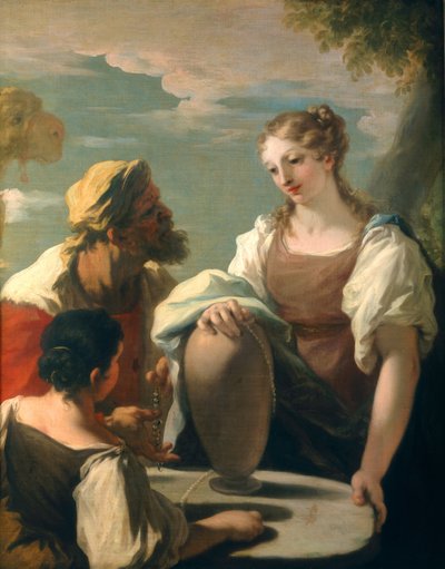 Rebecca at the Well by Giovanni Antonio Pellegrini